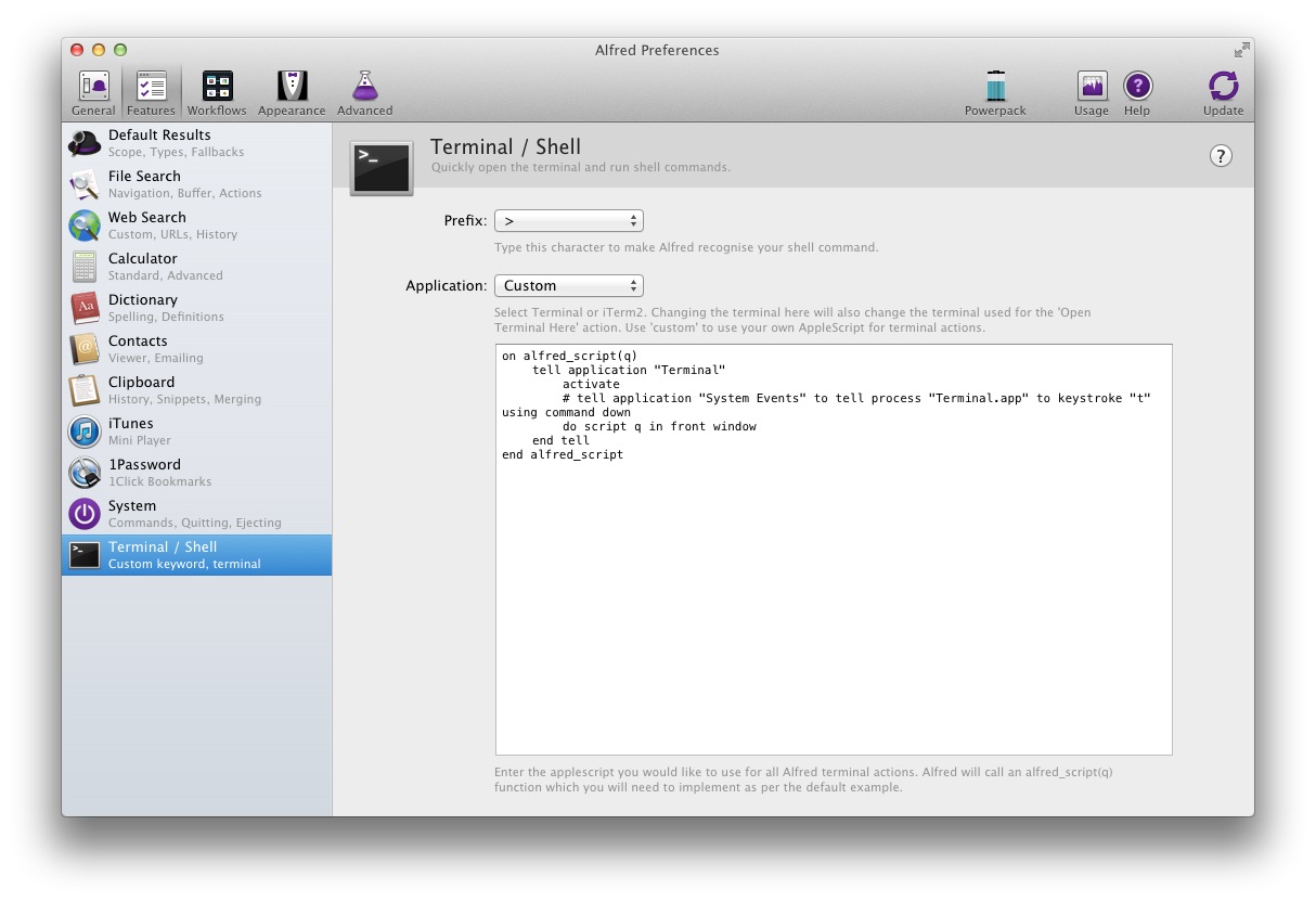 Alfred & TotalTerminal Integration